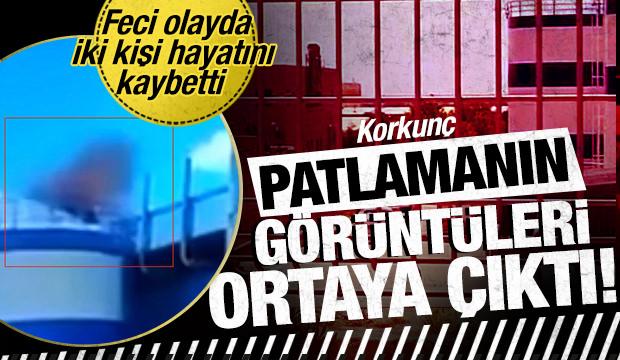 İki kişinin &ouml;ld&uuml;ğ&uuml; korkun&ccedil; patlamada dehşet anlarının g&ouml;r&uuml;nt&uuml;leri ortaya &ccedil;ıktı