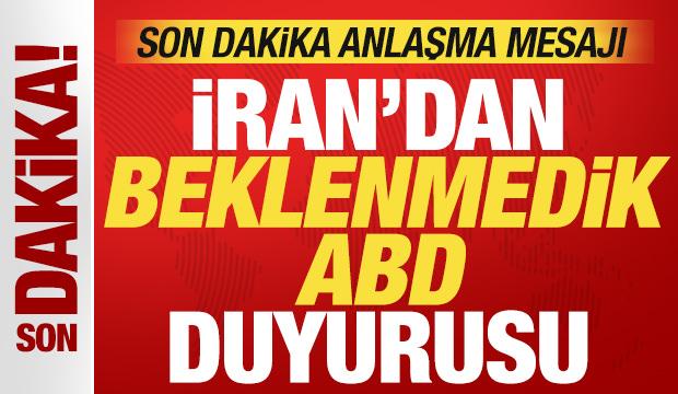 İran'dan beklenmedik ABD a&ccedil;ıklaması! Son dakika anlaşma mesajı