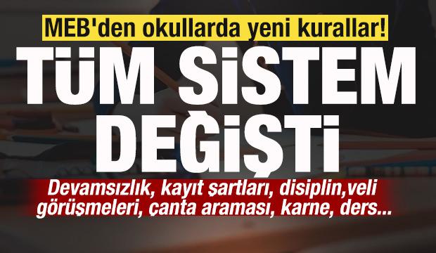 MEB'den okullarda yeni kurallar! Resmi Gazete'de yayımlandı! T&uuml;m sistem değişti