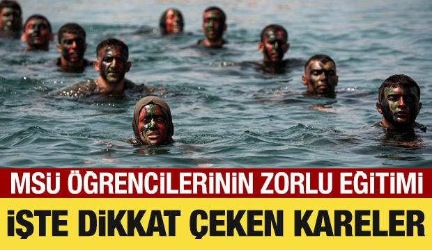 MS&Uuml; &ouml;ğrencilerinin zorlu eğitiminden dikkat &ccedil;eken kareler