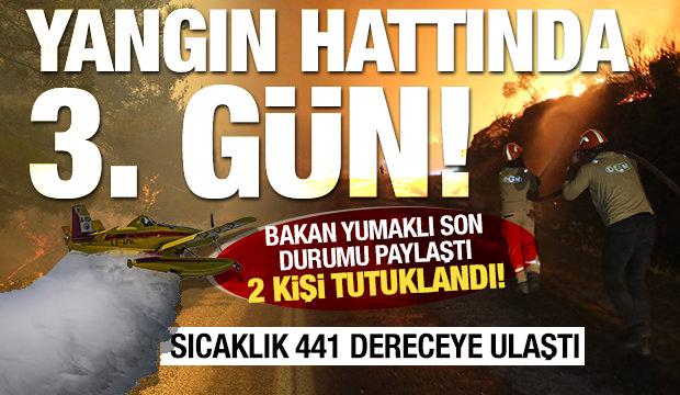 Orman yangınlarında 3. g&uuml;n! Mahalleler tahliye edildi, yaralılar var!