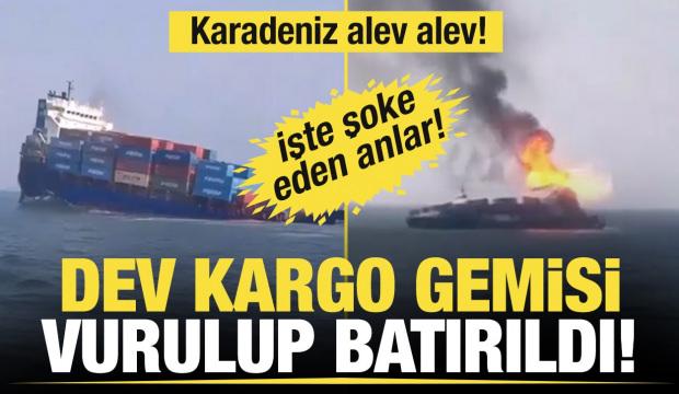 Rosatom: Karadeniz&rsquo;de İHA saldırısına uğrayan konteyner gemisi battı
