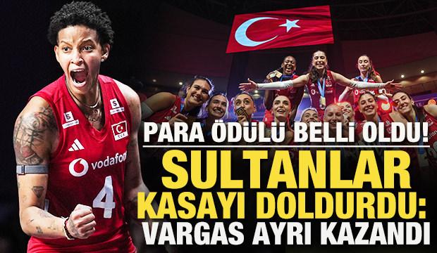 Şampiyonluğun &ouml;d&uuml;l&uuml; belli oldu! Filenin Sultanları kasayı doldurdu: Vargas ayrı kazandı