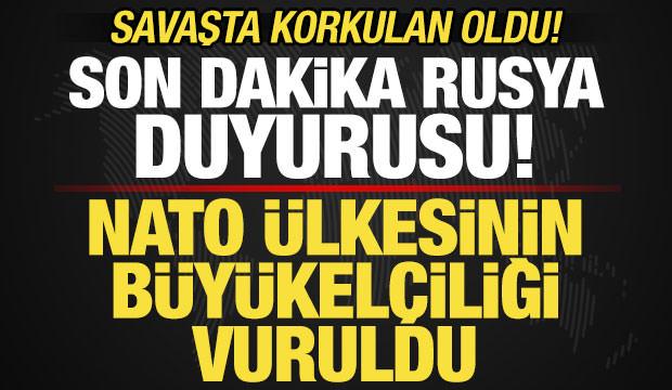 Savaşta korkulan oldu! NATO &uuml;lkesinin b&uuml;y&uuml;kel&ccedil;iliği vuruldu! Son dakika Rusya duyurusu