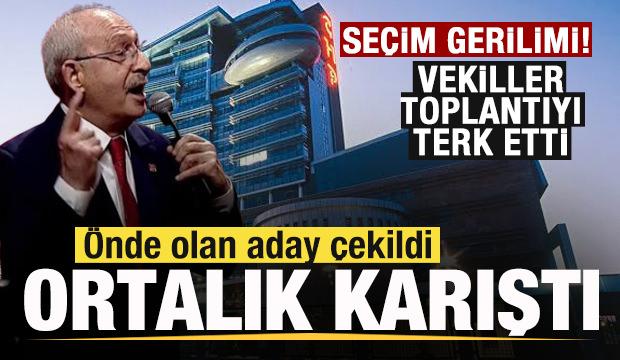Se&ccedil;im gerilimi! &Ouml;nde olan aday &ccedil;ekildi! Ortalık karıştı! Vekiller salonu terk etti