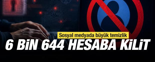 Siber Vatan'da temizlik operasyonu: 7 ayda 6 bin 644 hesaba erişim engeli