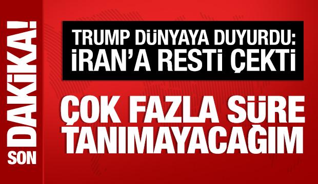 Trump'tan İran'a tehdit: Askeri m&uuml;dahaleye hazırım
