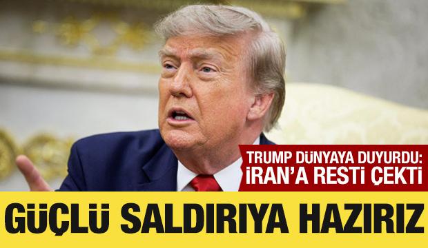 Trump'tan İran'a tehdit: Askeri m&uuml;dahaleye hazırım