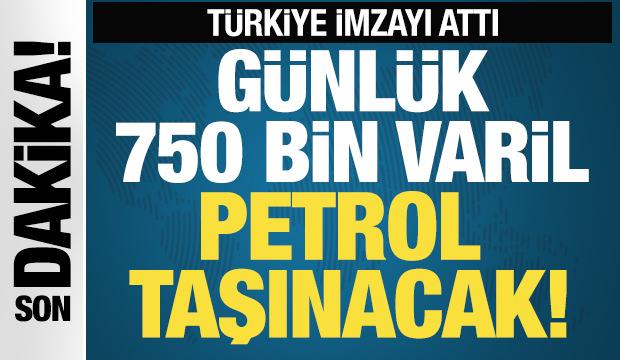 T&uuml;rkiye ve Irak arasında anlaşma! G&uuml;nl&uuml;k 750 bin varil taşınacak