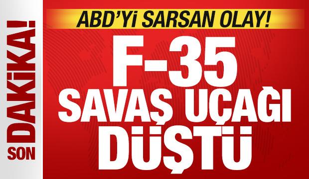 &Uuml;lkeyi sarsan olay! ABD'den son dakika a&ccedil;ıklaması: F-35 savaş u&ccedil;ağı d&uuml;şt&uuml;!