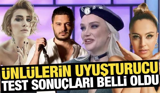 &Uuml;nl&uuml;lerin uyuşturucu test sonu&ccedil;ları &ccedil;ıktı