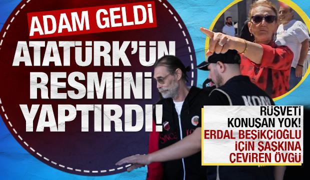 Yolsuzluk soruşturmasına Atat&uuml;rk resimli savunma: "Babaların babasıdır!"