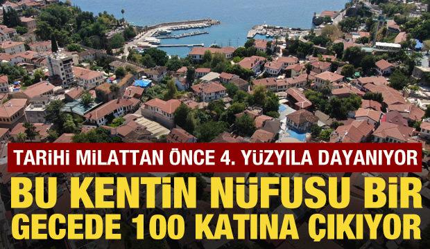 500 kişi yaşıyor, 50 bin kişi geliyor! N&uuml;fus bir gecede 100 katına &ccedil;ıkıyor