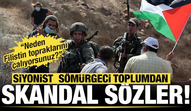 Siyonist s&ouml;m&uuml;rgecilerden Filistin toprakları i&ccedil;in k&uuml;stah s&ouml;zler