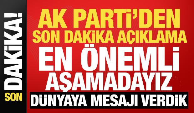 AK Parti'den ter&ouml;rs&uuml;z T&uuml;rkiye mesajı: &Uuml;&ccedil;&uuml;nc&uuml; g&ouml;ze ihtiyacımız yok