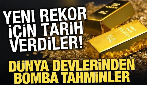  Altın fiyatlarında y&uuml;kseliş beklentisi s&uuml;r&uuml;yor! Dev bankalar hedeflerini g&uuml;ncelledi