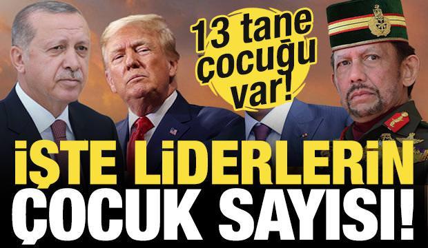 D&uuml;nya liderlerinin &ccedil;ocuk sayısı ortaya &ccedil;ıktı! Tam 13 tane &ccedil;ocuğu var...