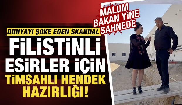 D&uuml;nyayı şoke eden skandal: Filistinli esirler i&ccedil;in timsahlı hendek hazırlığı!