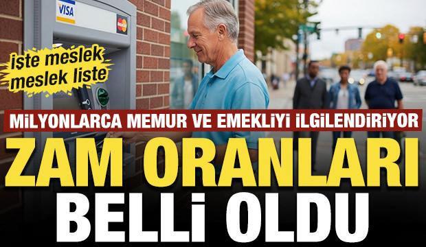 Emekli ve memur emeklisinin zam oranı a&ccedil;ıklandı! İşte kalem kalem maaş tablosu!