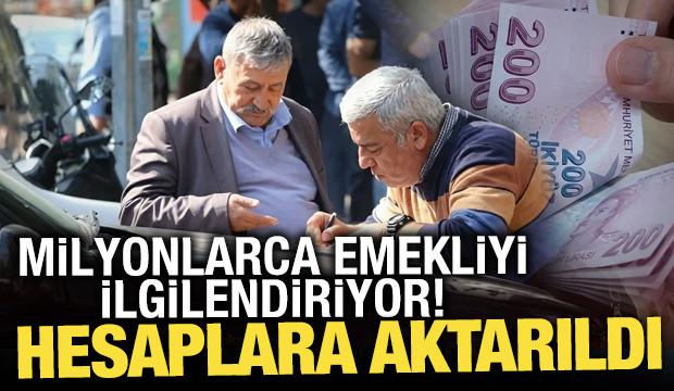 En d&uuml;ş&uuml;k emekli aylığı fark &ouml;demeleri hesaplara yatırıldı