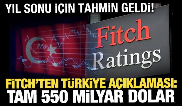Fitch'ten T&uuml;rkiye a&ccedil;ıklaması: 550 milyar dolara ulaşabilir!