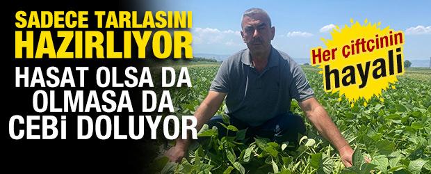 Her &ccedil;ift&ccedil;inin hayali! Sadece tarlasını hazırlıyor, hasat olsa da olmasa da cebi doluyor