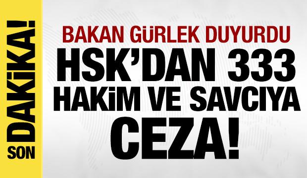 HSK 84 hakim ve savcıyı meslekten &ccedil;ıkardı! Bakan G&uuml;rlek duyurdu!