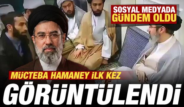 İran dini lideri M&uuml;cteba Hamaney ilk kez g&ouml;r&uuml;nt&uuml;lendi! Sosyal medyada g&uuml;ndem oldu