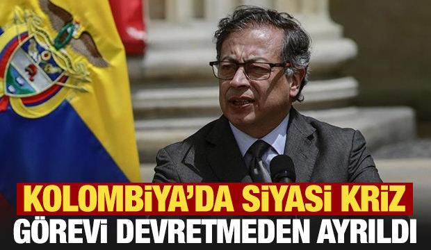 Kolombiya'da Petro d&ouml;nemi sona erdi: Saraydan g&ouml;revi devretmeden ayrıldı