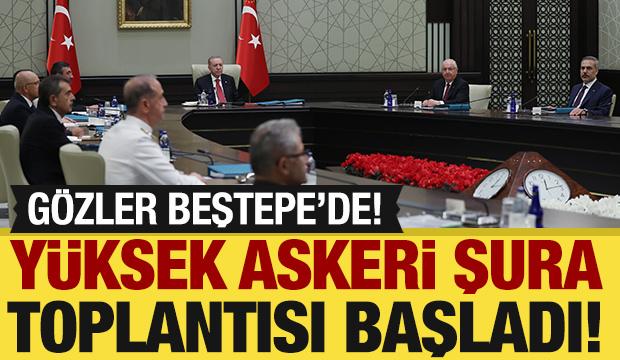 Kritik toplantı başladı! G&ouml;zler Beştepe'de: TSK'da terfi ve atama kararları verilecek
