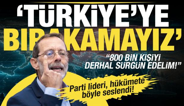 Moshe Feiglin'den skandal &ccedil;ağrı: T&uuml;rkiye'ye bırakamayız, 800 bin kişi i&ccedil;in derhal s&uuml;rg&uuml;n!