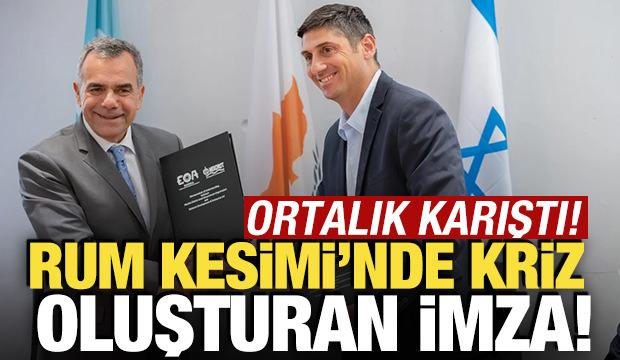 GKRY ve İsrail anlaştı! Rumlar tepki g&ouml;sterdi