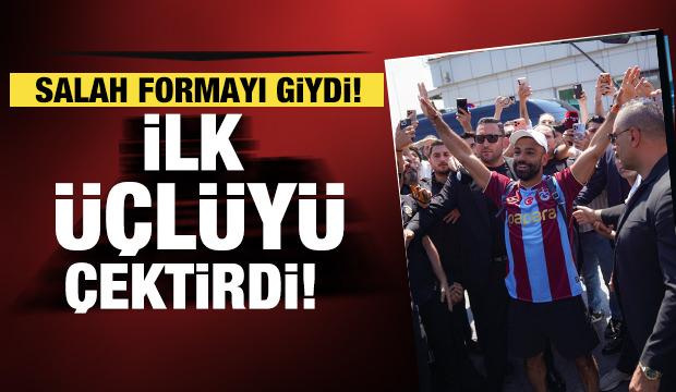 Salah, formayı giydi taraftarı coşturdu: Bize her yer Trabzon!