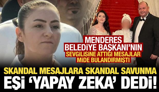 Skandal mesajları ortaya &ccedil;ıkmıştı: Menderes Belediye Başkanı &Ccedil;i&ccedil;ek'in eşinden ilk yorum!