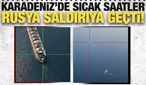 Son dakika duyurdular! Karadeniz'de sıcak saatler! Rusya saldırıya ge&ccedil;ti