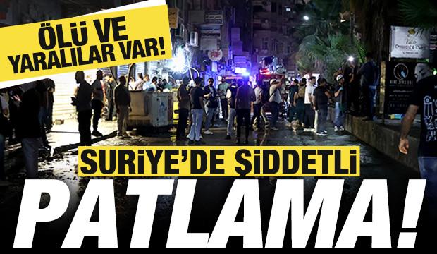 Son dakika duyurdular! Suriye'de şiddetli patlama! &Ccedil;ok sayıda &ouml;l&uuml; ve yaralı var