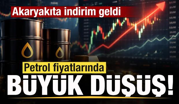 Son dakika: Petrol fiyatlarında b&uuml;y&uuml;k d&uuml;ş&uuml;ş! Akaryakıta indirim geldi