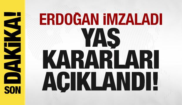 Son dakika: YAŞ kararları a&ccedil;ıklandı!