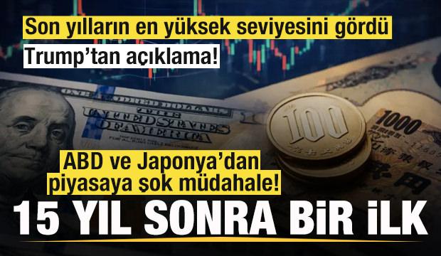  Son yılların en y&uuml;ksek seviyesini g&ouml;rd&uuml;! ABD ve Japonya'dan piyasaya şok m&uuml;dahale! 