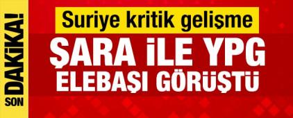 Suriye Cumhurbaşkanı Şara, YPG elebaşlarından Ferhat Abdi Şahin ile g&ouml;r&uuml;şt&uuml;