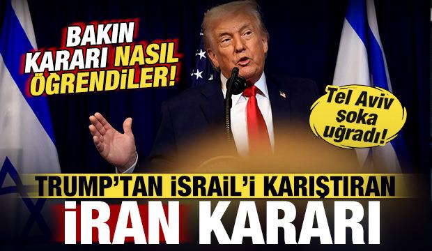 Trump'tan İsrail'i karıştıran İran kararı! Sosyal medyadan &ouml;ğrendiler! Tel Aviv şokta