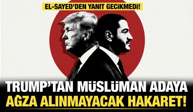 Trump'tan M&uuml;sl&uuml;man siyaset&ccedil;iye ağır hakaret: "Baştan aşağı sa&ccedil;malık zırva bir adam"