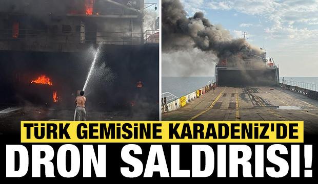 T&uuml;rk gemisine Karadeniz'de dron saldırısı: 4 yaralı