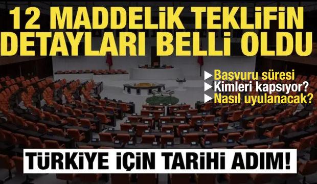 T&uuml;rkiye'de tarihi g&uuml;n! 12 maddelik &ccedil;er&ccedil;eve yasa bug&uuml;n Meclis'e sunuluyor