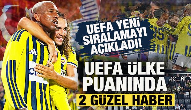 UEFA anında a&ccedil;ıkladı! Fenerbah&ccedil;e'nin zaferi sonrası &uuml;lke sıralamasında 2 g&uuml;zel haber