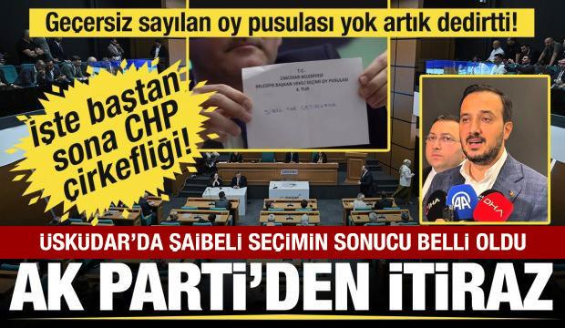 &Uuml;sk&uuml;dar Belediyesi'nde şaibeli se&ccedil;imin sonucu belli oldu