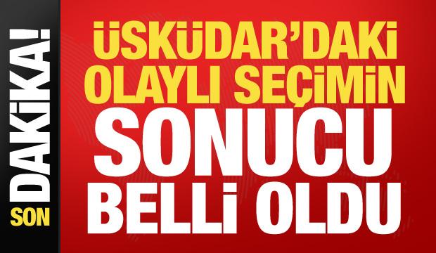 &Uuml;sk&uuml;dar Belediyesi'nde se&ccedil;im sonucu belli oldu