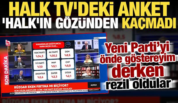 Yeni Parti'yi şişiren Halk Tv'nin anketi elinde patladı! Sosyal medyada dalga konusu oldu