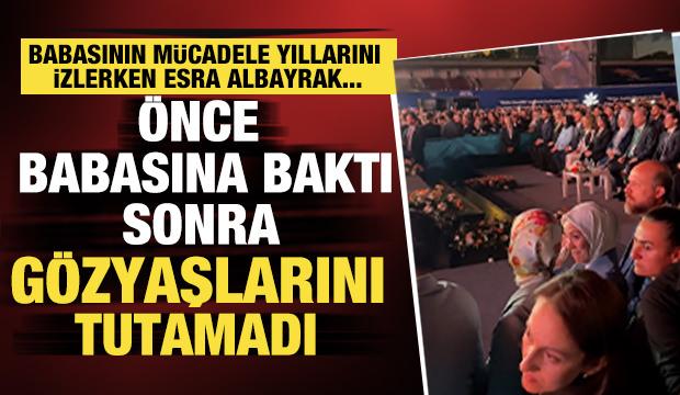 Cumhurbaşkanı Erdoğan&rsquo;ın kızı Esra Albayrak g&ouml;zyaşlarını tutamadı.