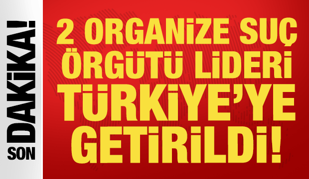 2 organize su&ccedil; &ouml;rg&uuml;t&uuml; elebaşı G&uuml;rcistan'dan T&uuml;rkiye'ye iade edildi